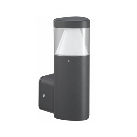 ACA LED Φωτιστικό Κήπου Αλουμινίου Eden Wall 7W IP54 Σκούρο Γκρι