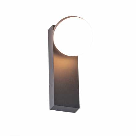 ACA Απλίκα Τοίχου Αλουμινίου Dego LED SMD 10W IP54 Σκούρο Γκρι
