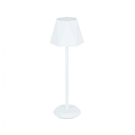 ACA Επιτραπέζιο Φωτιστικό Μπαταρίας LED 3W 140Lm 3000K Λευκό 120° IP54