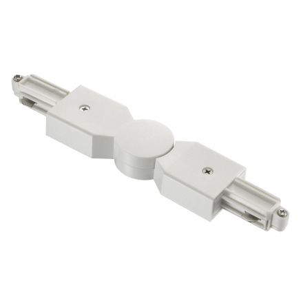 Περιστρεφόμενο Power Adapter Link Για Ράγα Πλαστικό Λευκό
