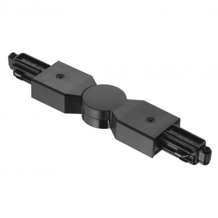 Περιστρεφόμενο Power Adapter Link Για Ράγα Πλαστικό Μαύρο