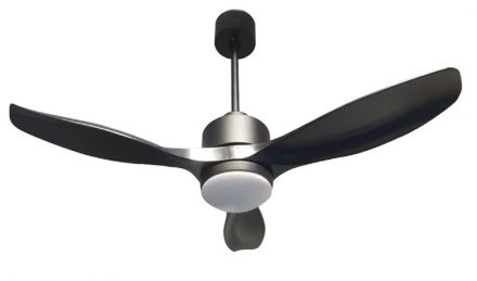 Lucas Ανεμιστήρας Οροφής Με LED Φως 18W 132cm Μαύρος