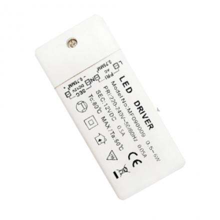  Τροφοδοτικό Κλειστού Τύπου 6W 12V IP20