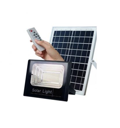 Lucas LED Προβολέας SMD 40W Με Φωτοβολταικό Πάνελ 6V/16W Μαύρο Αλουμίνιο/Γυαλί