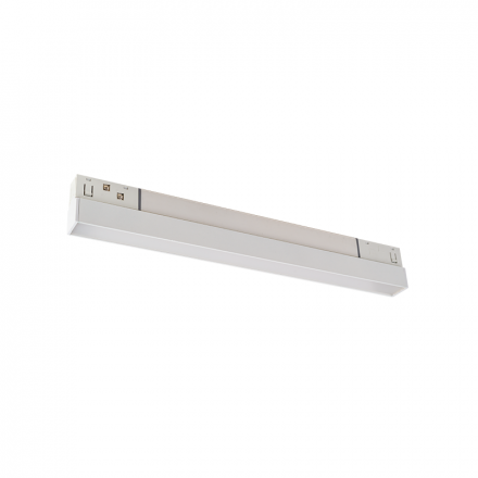 ACA Μαγνητικό Γραμμικό Φωτιστικό LED 48V 10W 3000K 800Lm 110° Osram RA90 L300mm Λευκό Ματ