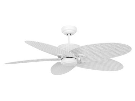Lucci Air Fijian II Ανεμιστήρας Οροφής 132cm με Φως και Τηλεχειριστήριο Λευκός