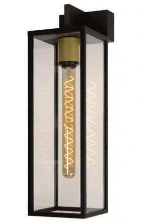 Απλίκα Τοίχου Εξωτερική LED 1xE27 LAURENS IP54 Μαύρη