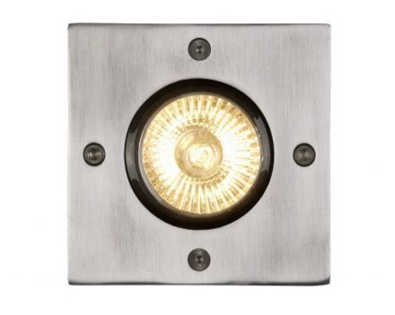 BILTIN - Deck light Outdoor - 1xGU10 - IP67 - Satin Chrome