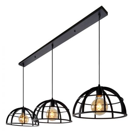 DIKRA - Κρεμαστό Φωτιστικό - Ø 40 cm - 3xE27 - Black