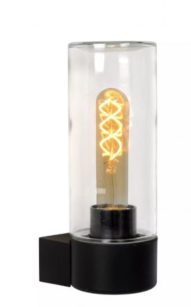 Επίτοιχη Εξωτερική Απλίκα LED 1xE27 MICHA IP44 Μαύρη