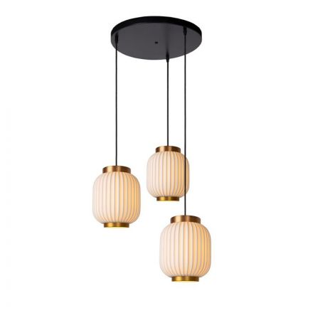 Κρεμαστό Φωτιστικό LED 3xE27 GOSSE 19.5cm Πορσελάνη Λευκό