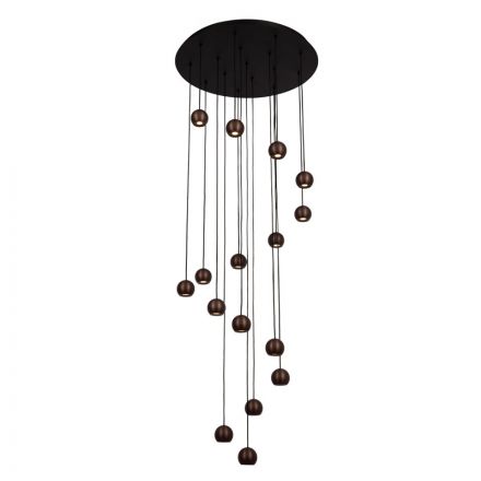 Κρεμαστό Πολύφωτο LED 16x5.7W CCT 2700K/4000K MONTANA Dim Coffee Premium