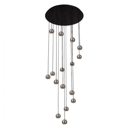Κρεμαστό Πολύφωτο LED 16x5.7W CCT 2700K/4000K MONTANA Dim Γκρι Premium