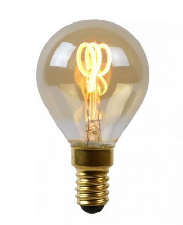 LED Λάμπα Filament E14 P45 3W 2200K Amber Dimmable