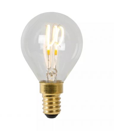 LED Λάμπα Filament E14 P45 3W 2700K Διάφανη Dimmable