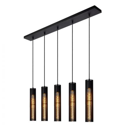 LIONEL - Κρεμαστό Φωτιστικό - 5xE27 - Black