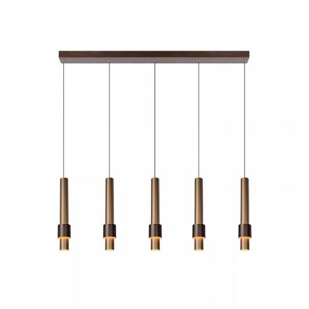 MARGARY - Κρεμαστό Φωτιστικό - LED Dim. - 5x22W 2700K - Coffee