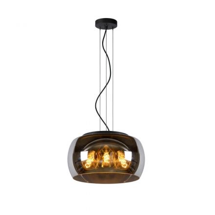 OLIVIA - Κρεμαστό Φωτιστικό - Ø 40 cm - 3xE27 - Smoke Grey