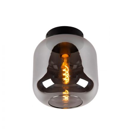 Πλαφονιέρα LED 1xE27 JOANET Ø25cm Smoke Grey
