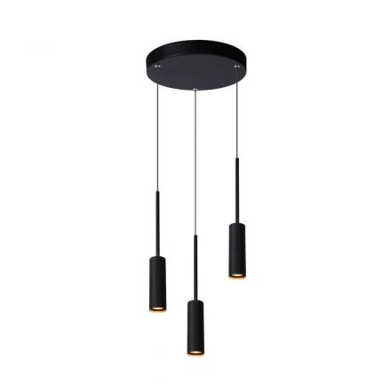TUBULE - Κρεμαστό Φωτιστικό - Ø 26 cm - LED - 3x7W 2700K - Μαύρο