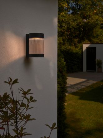 Nordlux Επίτοιχο Φωτιστικό Ηλιακό LED 3.2W 3000Κ Μαύρο IP44