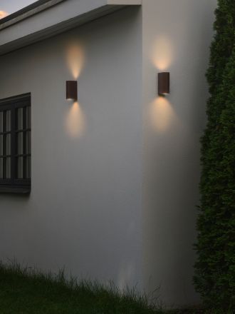 Nordlux Επίτοιχο Φωτιστικό 2xGU10 Σκουριά Αλουμίνιο Dion IP54