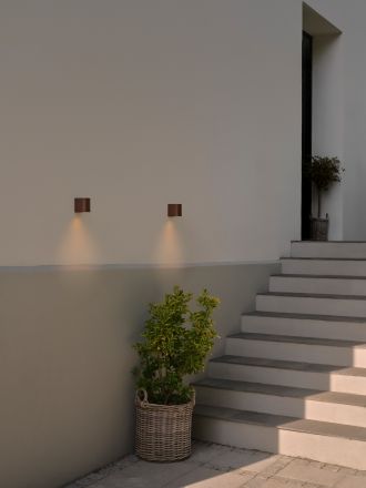 Nordlux Επίτοιχο Φωτιστικό 1xGU10 Σκουριά Αλουμίνιο Dion IP54
