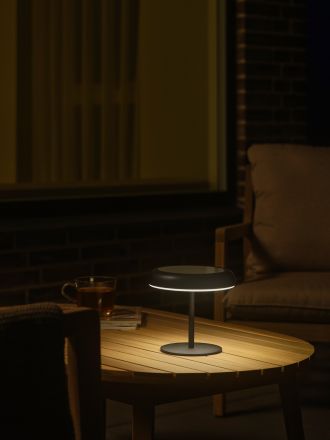 Επιτραπέζιο Φωτιστικό Solar-USB LED 2W Elmer Πλαστικό Μαύρο IP44