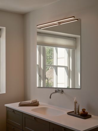 Φωτιστικό Μπάνιου LED 11.5W 3000K Αλουμίνιο Μαύρο IP44