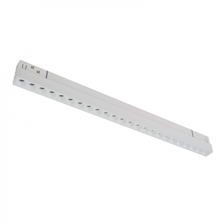 ACA Μαγνητικό Γραμμικό Φωτιστικό LED 48V 24W 3000K 2050Lm 36° Osram RA90 L436mm Λευκό Ματ