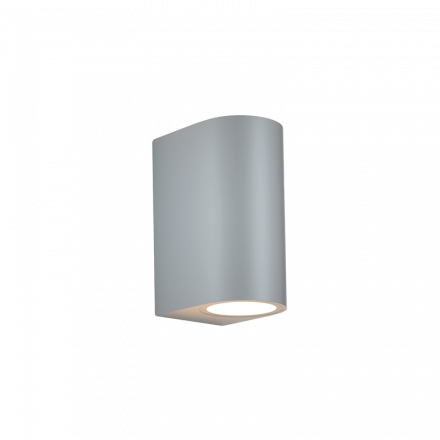 InLight Michigan 2xGU10 Outdoor Up-Down Wall Lamp Grey D14.7cmx9cm (80200134)