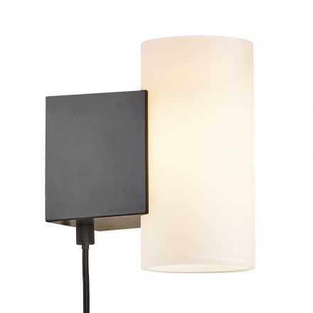 Επίτοιχο Φωτιστικό Mona LED 10W Γυαλί Λευκό/Μαύρο