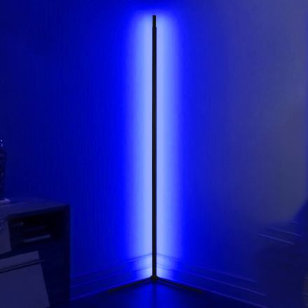 ALIEN Minimal Επιτραπέζιο Φωτιστικό 50cm LED 8W - με Ασύρματο Χειριστήριο RF & Dimmer - Μπλε - Mαύρο 