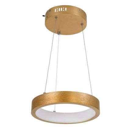 NEMESIS Κρεμαστό Φωτιστικό Δαχτυλίδι-Κύκλος LED 20W 3CCT - Χρυσό