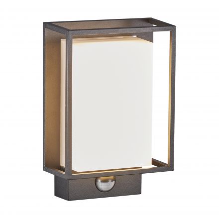 Επίτοιχο Φωτιστικό Nestor Sensor LED 8W Αλουμίνιο Μαύρο IP44
