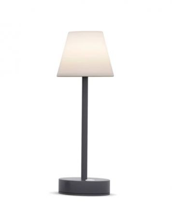 New Garden Επαναφορτιζόμενο Φωτιστικό Lola Slim 30 Dimmable Ανθρακί Touch