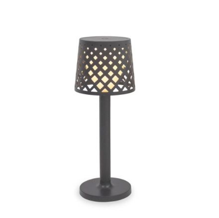New Garden Επιτραπέζιο Φωτιστικό Μπαταρίας 3xAAA Dimmable Ανθρακί IP 44