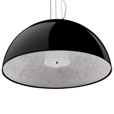 SERENIA BLACK Μοντέρνο Κρεμαστό Φωτιστικό - Μαύρο - Φ90 x Y40cm