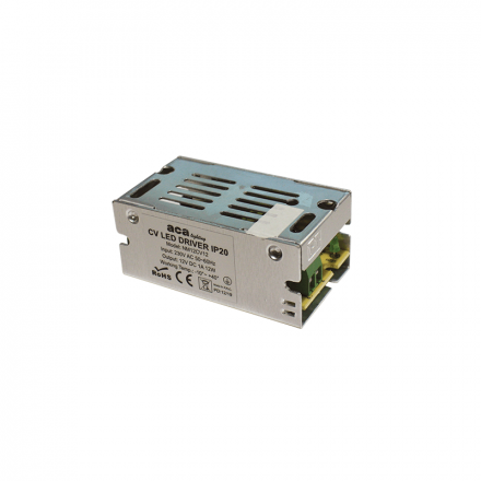 ACA Τροφοδοτικό LED 12W 230V Ac - 12V Dc 1A Ip20