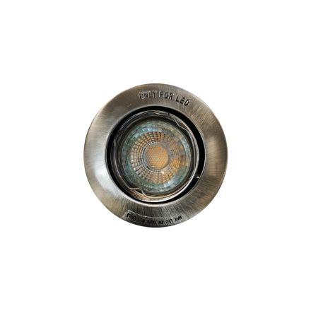Χωνευτό Σποτ Mixit LED GU10 Μεταλλικό Brushed Steel IP23