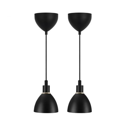 Κρεμαστά Φωτιστικά Ray 2 Kit LED Ε14 Μέταλλο Μαύρο