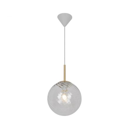 Κρεμαστό Φωτιστικό Chisell 25 LED E27 Μέταλλο/Γυαλί Brass