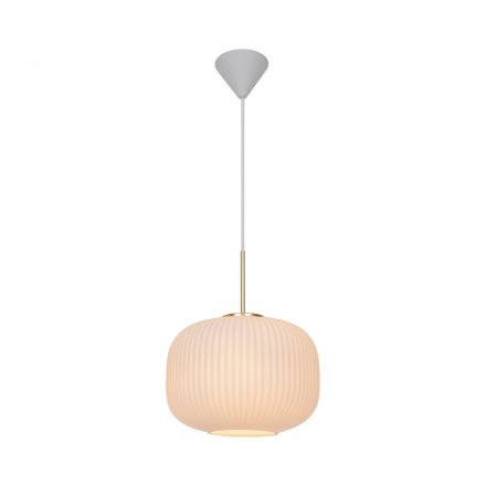 Κρεμαστό Φωτιστικό Milford 2.0 30 LED E27 Γυαλί Οπάλ Λευκό