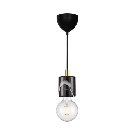 Κρεμαστό Φωτιστικό Siv LED E27 Marble Μαύρο