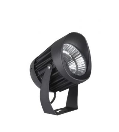 Προβολάκι Εξωτερικού Χώρου LED 20W 3000K 1500Lm 38° IP65 Μαύρο Αλουμίνιο-Γυαλί