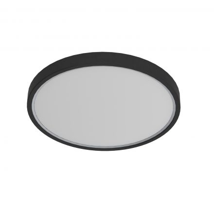 Φωτιστικό Οροφής Noxy LED 17W Πλαστικό Μαύρο IP44