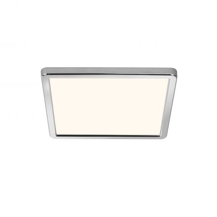 Τετράγωνο Φωτιστικό Οροφής Oja 29 LED 14.5W Πλαστικό Chrome IP54