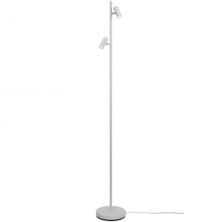 Φωτιστικό Δαπέδου Omari LED 2x6.4W Μεταλλικό Λευκό