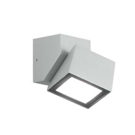 Απλίκα ΕΞωτερικού Χώρου LED 6W Steve Ασημί IP54