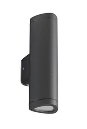 Απλίκα Εξωτερικού Χώρου Up-Down LED 2xGU10 Rav Μαύρο IP54